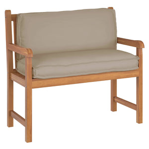 Taupe Kissen 120x40 Oxford-Stoff
