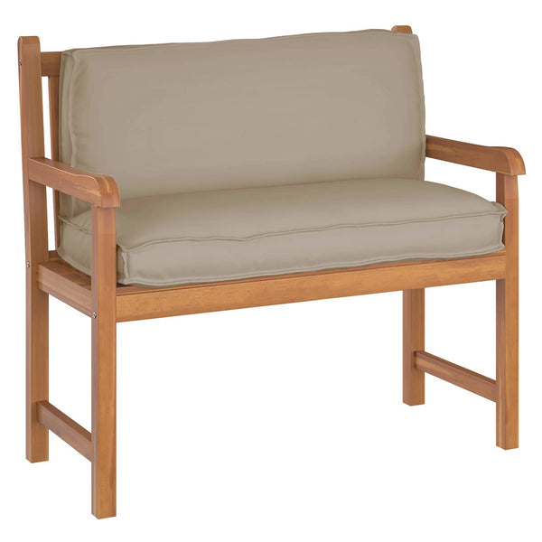 Taupe Kissen 120x40 Oxford-Stoff
