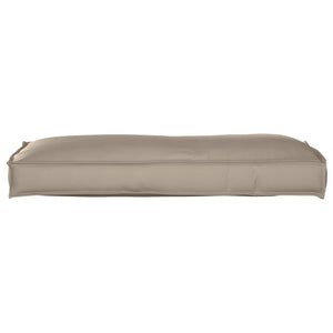 Taupe Kissen 120x40 Oxford-Stoff