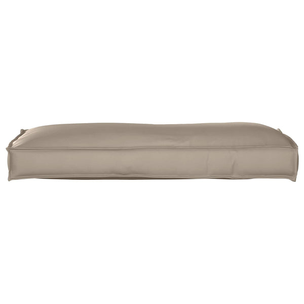 Taupe Kissen 120x40 Oxford-Stoff