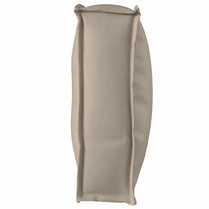 Taupe Kissen 120x40 Oxford-Stoff