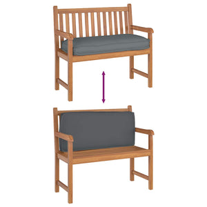 Anthrazit Kissen 120x50 cm Oxford Stoff