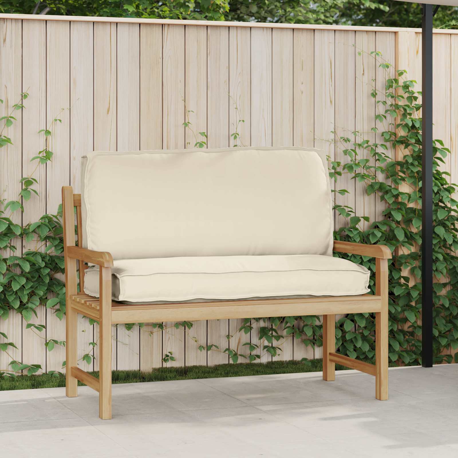 Creme Kissen 120x50 cm Oxford-Stoff