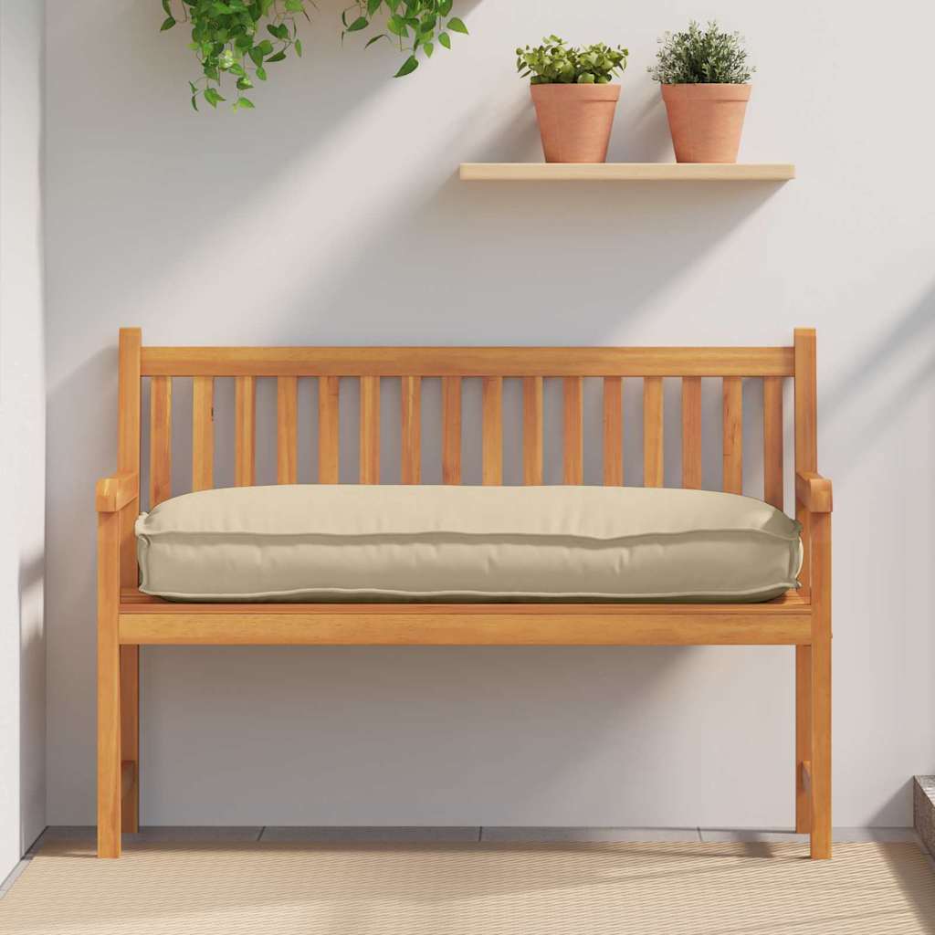 Beiges Kissen 120 x 50 cm Oxford-Stoff
