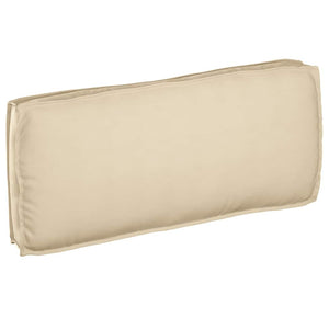 Beiges Kissen 120 x 50 cm Oxford-Stoff