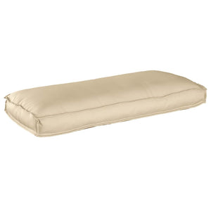 Beiges Kissen 120 x 50 cm Oxford-Stoff