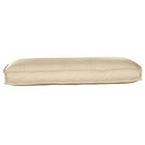 Beiges Kissen 120 x 50 cm Oxford-Stoff