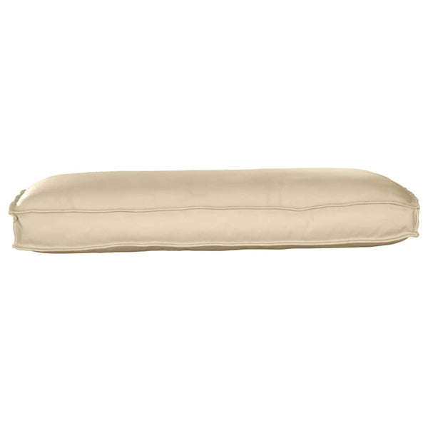 Beiges Kissen 120 x 50 cm Oxford-Stoff