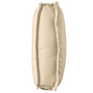 Beiges Kissen 120 x 50 cm Oxford-Stoff