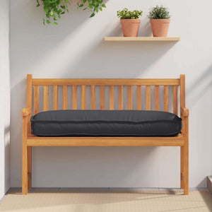 Schwarzes Kissen 120 x 50 cm Oxford-Stoff