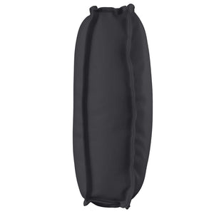 Schwarzes Kissen 120 x 50 cm Oxford-Stoff
