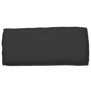 Schwarzes Kissen 120 x 50 cm Oxford-Stoff