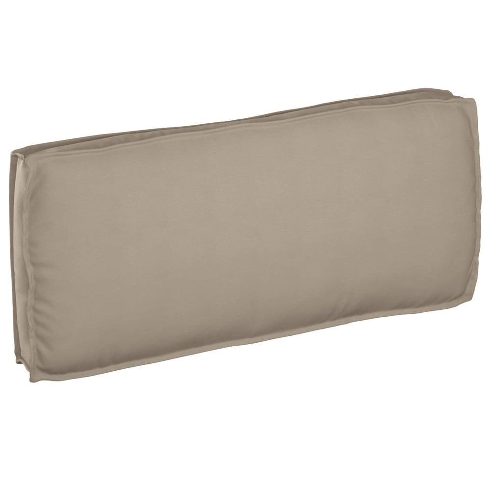 Taupe Kissen 120 x 50 cm Oxford-Stoff