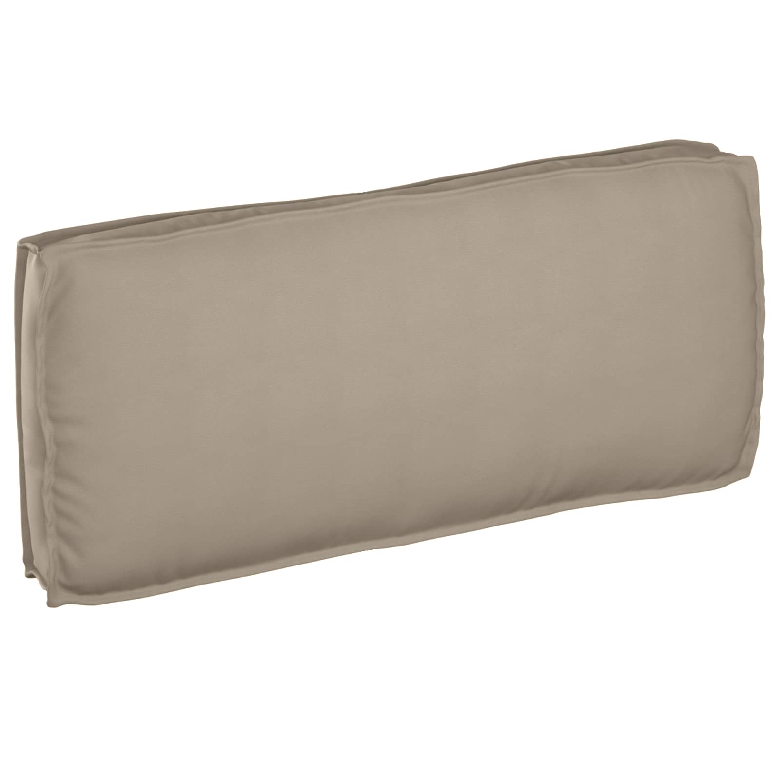 Taupe Kissen 120 x 50 cm Oxford-Stoff
