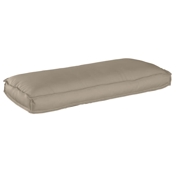 Taupe Kissen 120 x 50 cm Oxford-Stoff