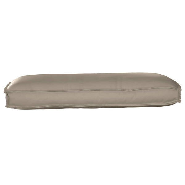 Taupe Kissen 120 x 50 cm Oxford-Stoff