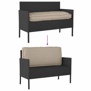 Taupe Kissen 120 x 50 cm Oxford-Stoff