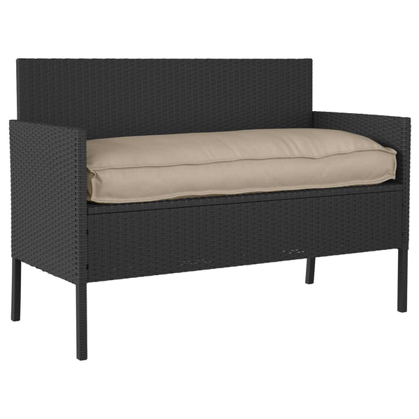 Taupe Kissen 120 x 50 cm Oxford-Stoff