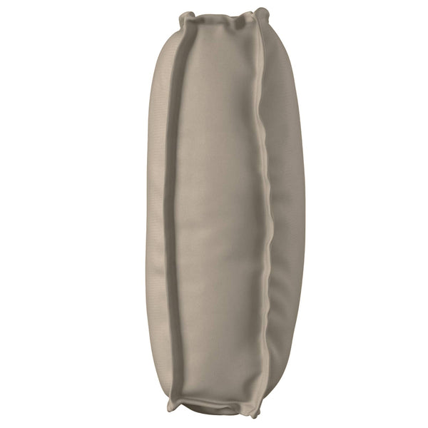 Taupe Kissen 120 x 50 cm Oxford-Stoff