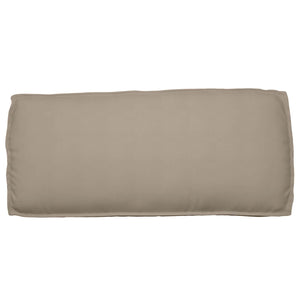 Taupe Kissen 120 x 50 cm Oxford-Stoff