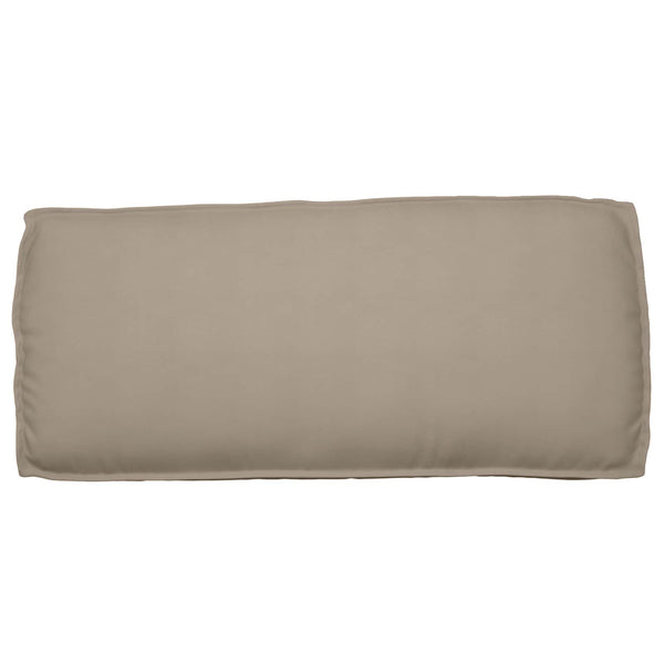 Taupe Kissen 120 x 50 cm Oxford-Stoff