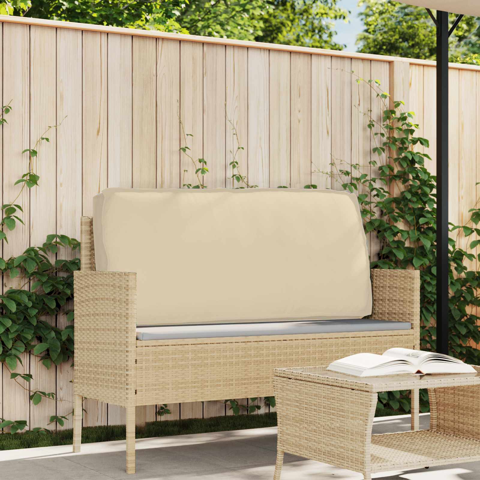Beiges Kissen 120x60 cm Oxford-Gewebe