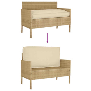 Beiges Kissen 120x60 cm Oxford-Gewebe
