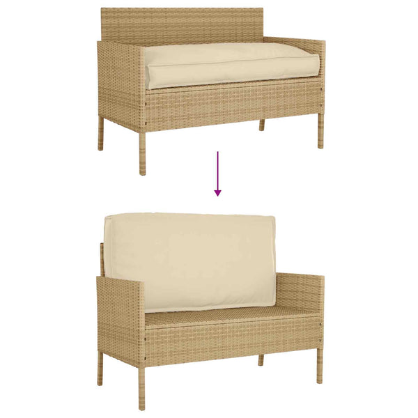Beiges Kissen 120x60 cm Oxford-Gewebe