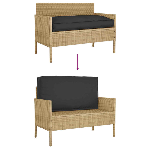 Schwarzes Kissen 120x60 cm Oxford-Stoff