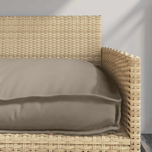 Taupe Kissen 120x60 cm Oxford-Gewebe