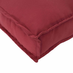 Weinrotes Oxford-Kissen 80x80 cm
