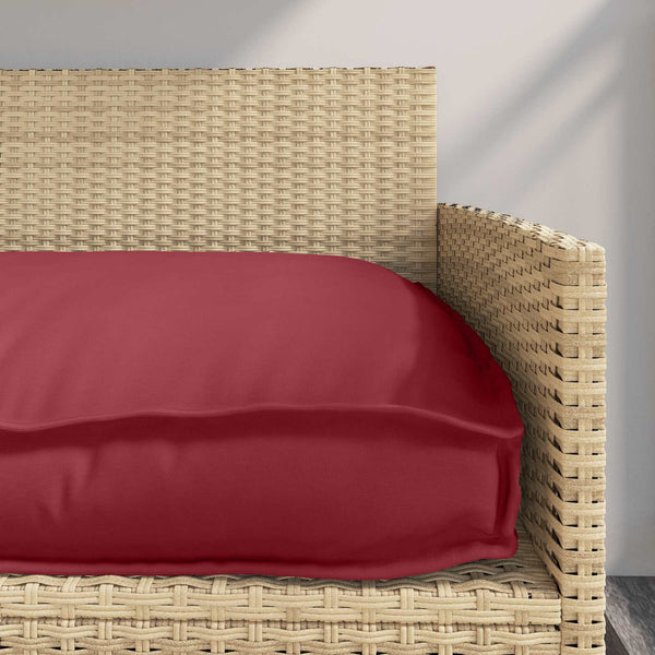 Weinrotes Oxford-Kissen 80x80 cm