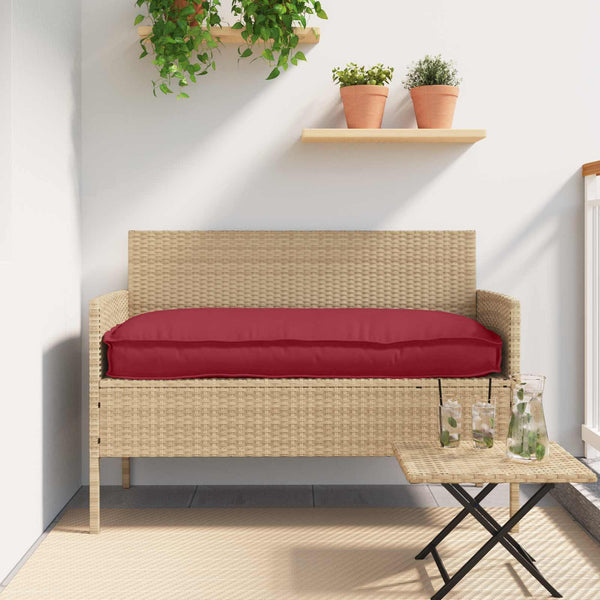 Weinrotes Oxford-Kissen 80x80 cm