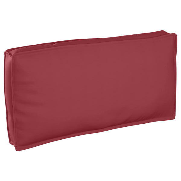 Weinrotes Oxford-Kissen 80x80 cm