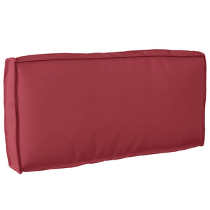 Weinrotes Oxford-Kissen 80x80 cm