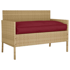 Weinrotes Oxford-Kissen 80x80 cm