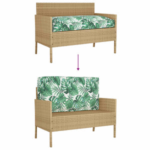 Blattmuster Kissen 120x60 cm Oxford-Gewebe
