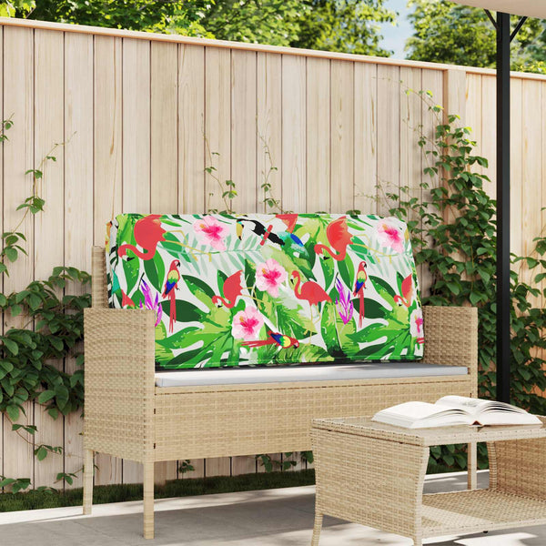 Blumenmuster Kissen Mehrfarbig 120x60 cm