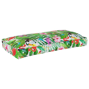 Blumenmuster Kissen Mehrfarbig 120x60 cm