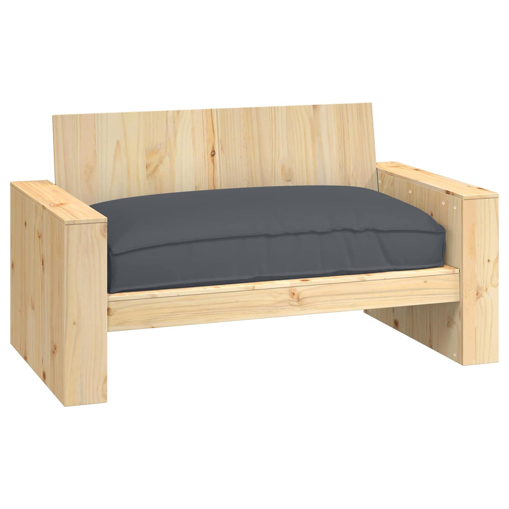 Anthrazit Kissen 120x80 cm Oxford-Stoff