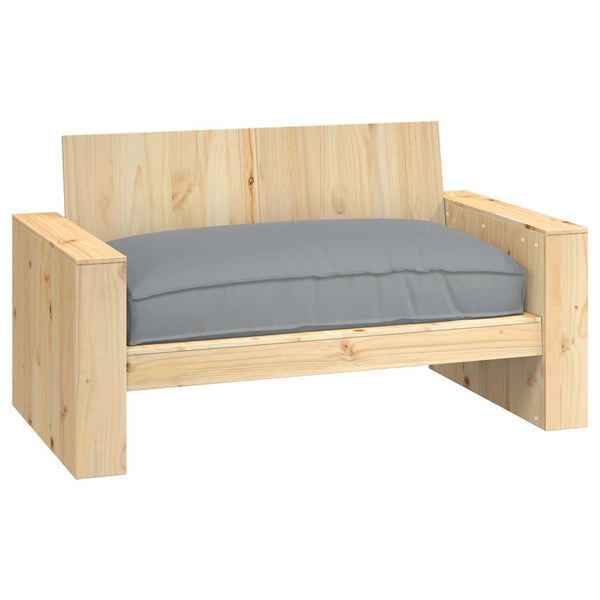 Graues Kissen 120 x 80 cm Oxford-Gewebe
