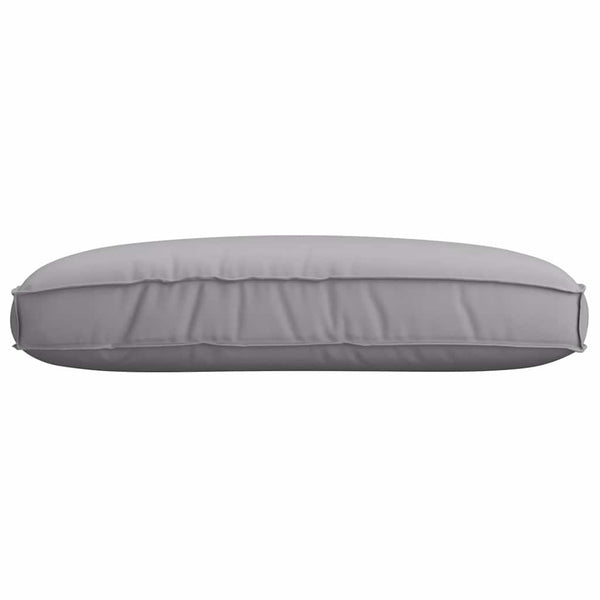 Graues Kissen 120 x 80 cm Oxford-Gewebe