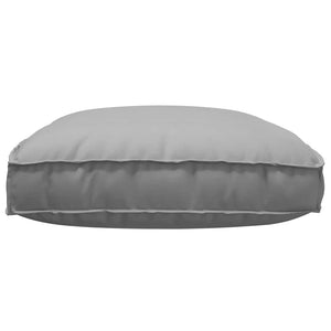 Graues Kissen 120 x 80 cm Oxford-Gewebe