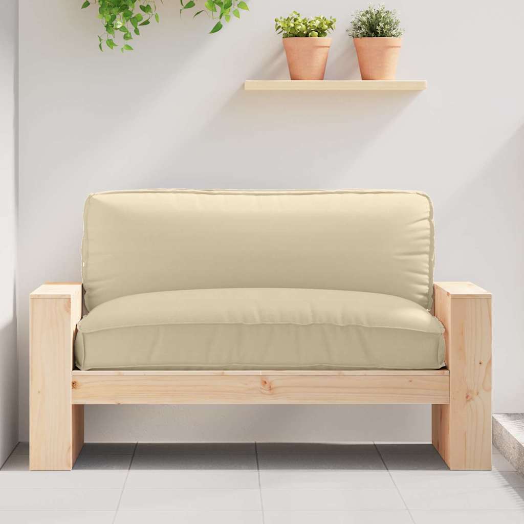 Beiges Oxford-Kissen, 120x80 cm