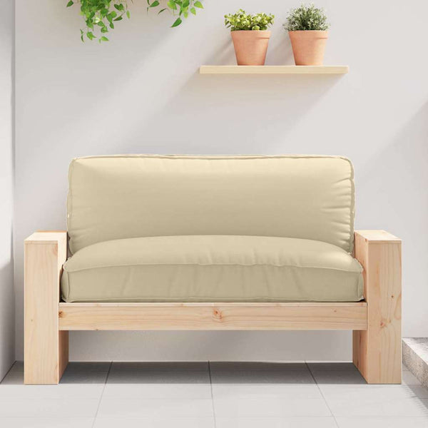 Beiges Oxford-Kissen, 120x80 cm