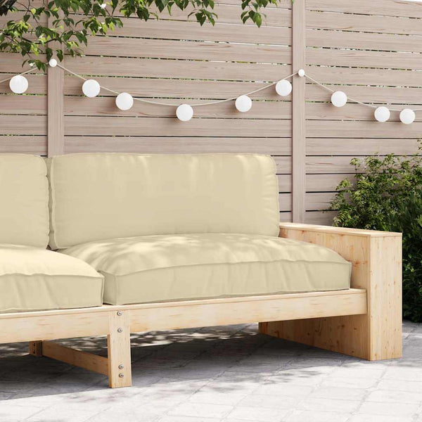 Beiges Oxford-Kissen, 120x80 cm