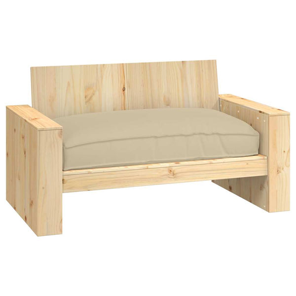 Beiges Oxford-Kissen, 120x80 cm