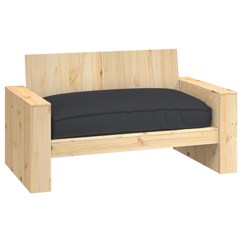 Schwarzes Kissen 120x80 cm Oxford-Gewebe