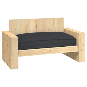 Schwarzes Kissen 120x80 cm Oxford-Gewebe