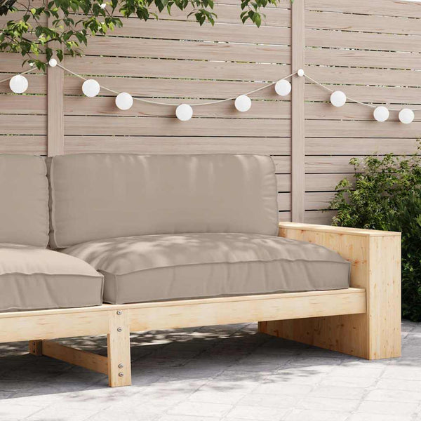 Taupe Kissen 120x80 cm Oxford-Stoff